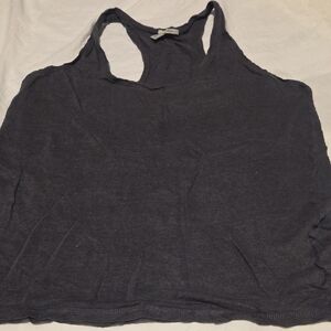 Halogen Charcoal Gray Racerback Tank Top